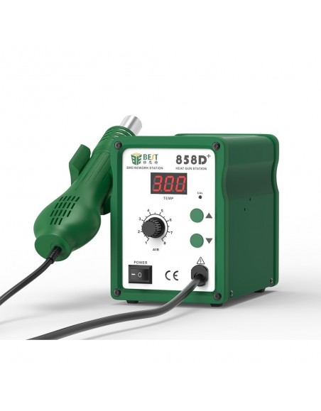 BST-858D+ Factory Direct High Quality Soldering Desoldering Hot Air Gun Rework Station for iPhone/Smartphone Mobile Repair Tool