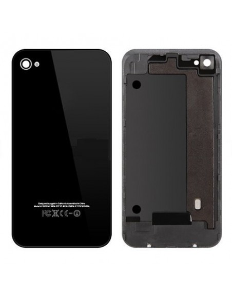 Replacement For iPhone 4 Back Cover with Frame Black